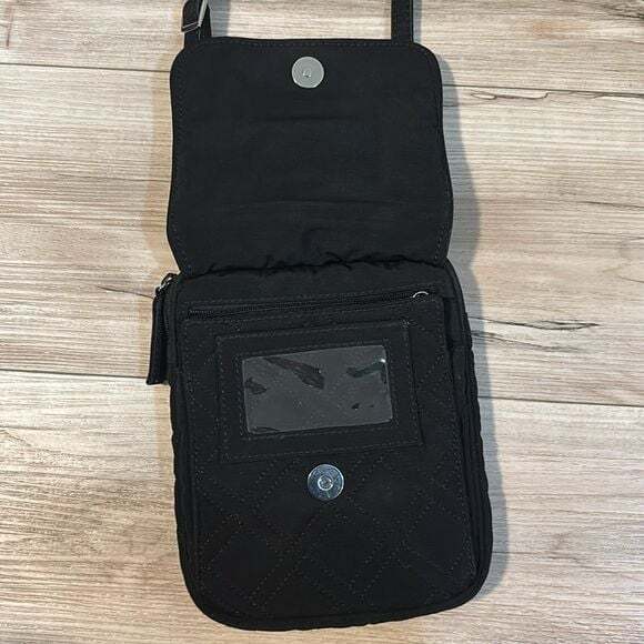 Vera Bradley Black Quilted Mini Hipster - Picture 3 of 6